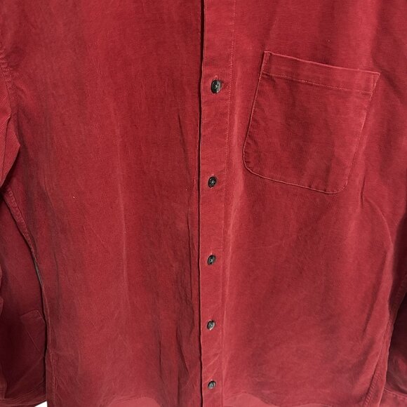 Bonobos Shirt Jacket Mens XL Red Button Up Slim Fit Shacket Thick Material - Picture 4 of 6